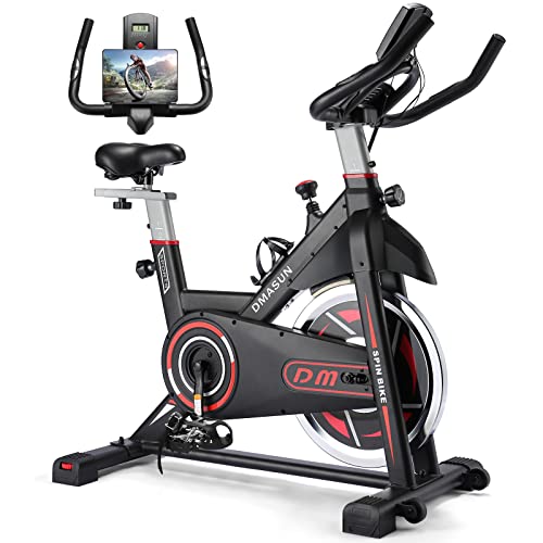 DMASUN Exercise Bike, Indoor Cycling Bike Stationary, Cycle Bike with Comfortable Seat Cushion, Digital Display with Pulse