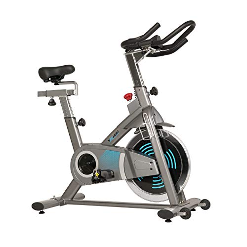 EFITMENT Indoor Cycling Bike, Magnetic Resistance Belt Drive Exercise Stationary Cycle w/ Digital Monitor, Pulse Grips, Ipad/Tablet Holder, Chromed Flywheel