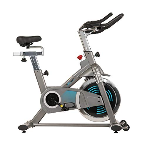 EFITMENT Indoor Cycling Bike, Magnetic Resistance Belt Drive Exercise Stationary Cycle w/ Digital Monitor, Pulse Grips, Ipad/Tablet Holder, Chromed Flywheel