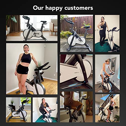 mobifitness Exercise Bike for Home I Indoor Stationary Bluetooth Bike for Home use with Magnetic Resistance, Turbo Workout Bike, 330lbs Weight Capacity with iPad Holder for Exercise