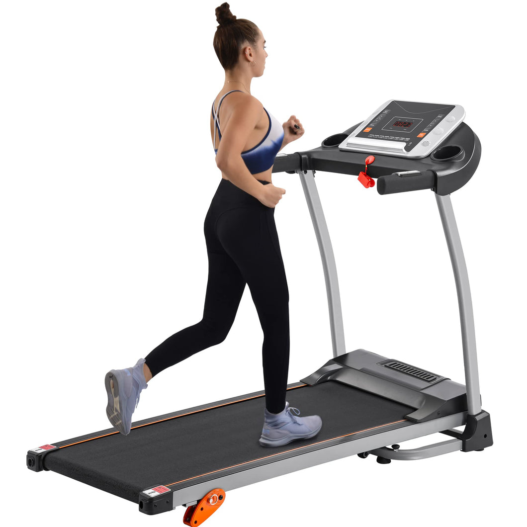 Merax Foldable Electric Treadmill 2.5HP Motorized Running Machine with 12 Perset Programs 300LBS Weight Capacity Walking Jogging Treadmill for Office Home Gym Workout with Incline