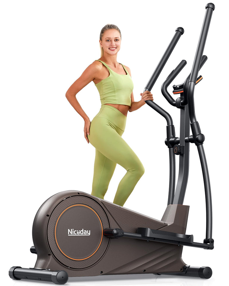 Niceday Elliptical Machine, Elliptical Trainer for Home with Hyper-Quiet Magnetic Driving System, 16 Resistance Levels, 15.5IN Stride, 400LBS Weight Capacity