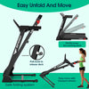 Impremey Folding Treadmill with Incline, Electric Treadmill with 42” x 16” Large Running Belt, Heart Rate Monitor, Easy Assembly, 64 Preset Programs, 7.5 Mph Speed, 2.5HP, Compact Design for Home