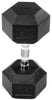 Signature Fitness Rubber Encased Hex Dumbbell, 50LB Single