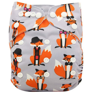 Washable Couches Baby Diaper Cover Wrap Cartoon Print Diapers - KickersPlanet