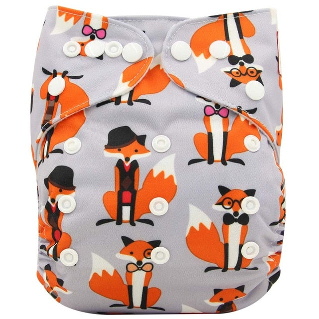 Washable Couches Baby Diaper Cover Wrap Cartoon Print Diapers - KickersPlanet