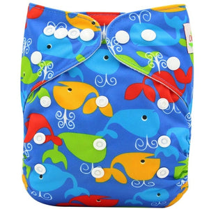 Washable Couches Baby Diaper Cover Wrap Cartoon Print Diapers - KickersPlanet