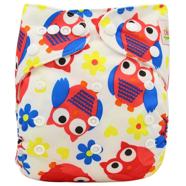 Washable Couches Baby Diaper Cover Wrap Cartoon Print Diapers - KickersPlanet