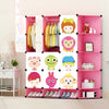 Cartoon Plastic Assembly Simple Wardrobe Lockers - KickersPlanet