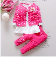 Kids Spring Baby Girls Clothing Sets Wave Point - KickersPlanet