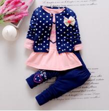 Kids Spring Baby Girls Clothing Sets Wave Point - KickersPlanet