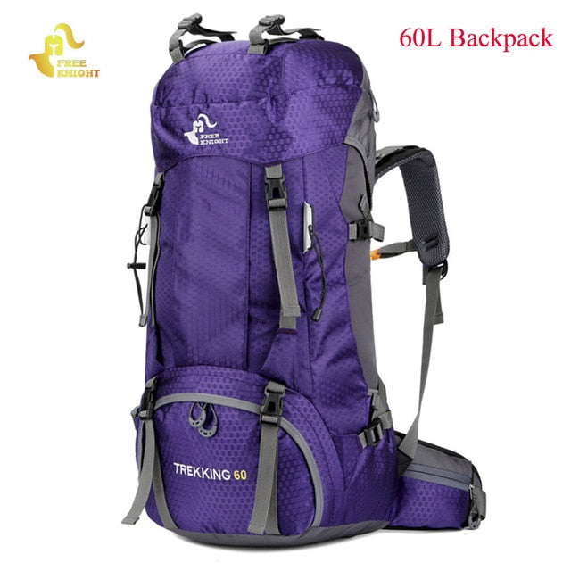 60L Waterproof Climbing Hiking Backpack Rain Cover Bag - KickersPlanet