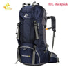 60L Waterproof Climbing Hiking Backpack Rain Cover Bag - KickersPlanet