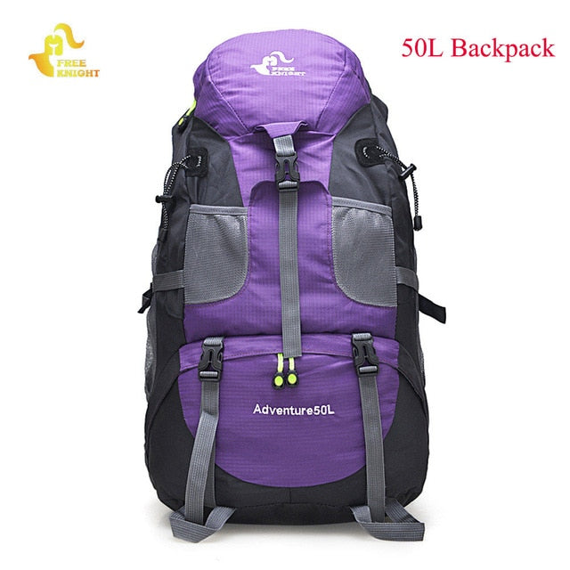 60L Waterproof Climbing Hiking Backpack Rain Cover Bag - KickersPlanet