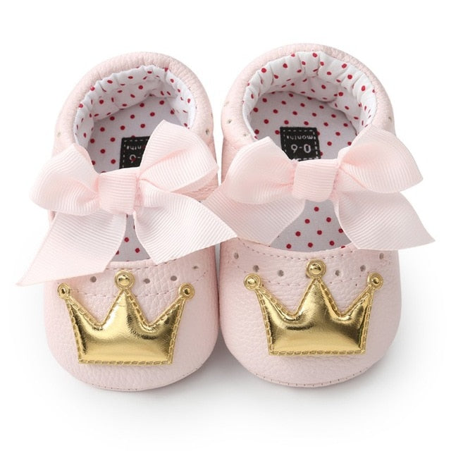 Baby Girl PU Leather Shoes Kid Moccasins First Walkers - KickersPlanet