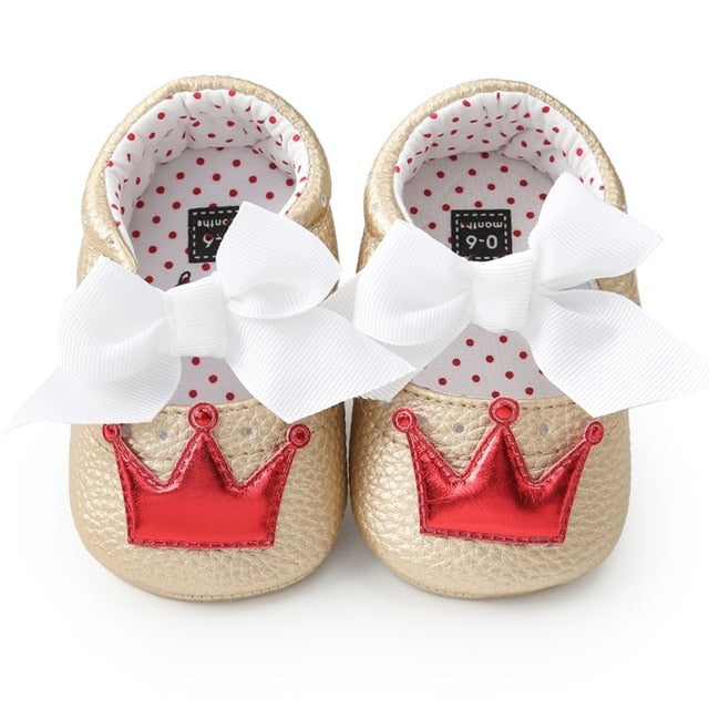 Baby Girl PU Leather Shoes Kid Moccasins First Walkers - KickersPlanet