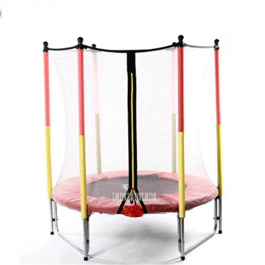 55 Inch Kids Elastic Ring Trampoline With Safe Net Fits - KickersPlanet