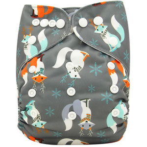 Washable Couches Baby Diaper Cover Wrap Cartoon Print Diapers - KickersPlanet