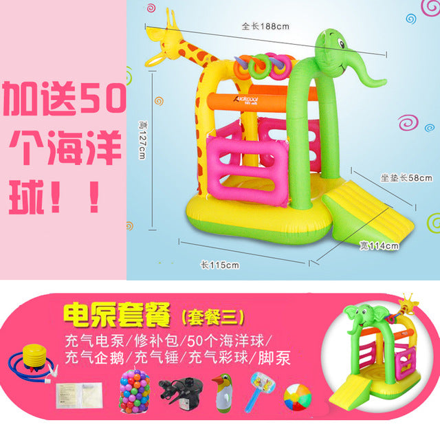 Indoor Inflatable Trampoline Mini Amusement Park For Baby - KickersPlanet