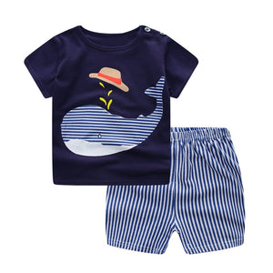 Newborn Baby Boys Summer Clothes Set - KickersPlanet