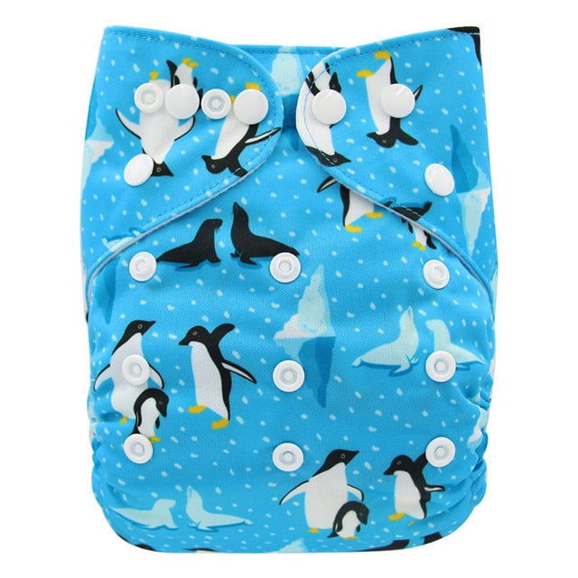 Washable Couches Baby Diaper Cover Wrap Cartoon Print Diapers - KickersPlanet