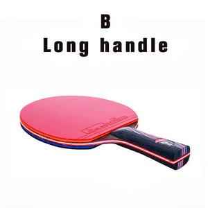 Carbon Bat Table Tennis Racket With Rubber Pingpong Paddle - KickersPlanet