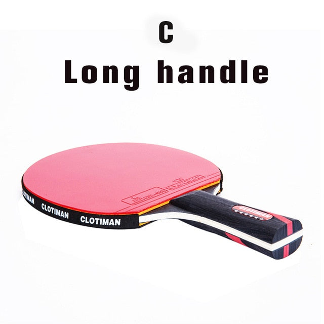 Carbon Bat Table Tennis Racket With Rubber Pingpong Paddle - KickersPlanet