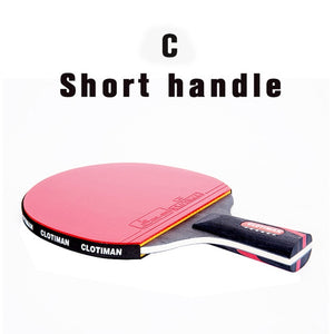 Carbon Bat Table Tennis Racket With Rubber Pingpong Paddle - KickersPlanet