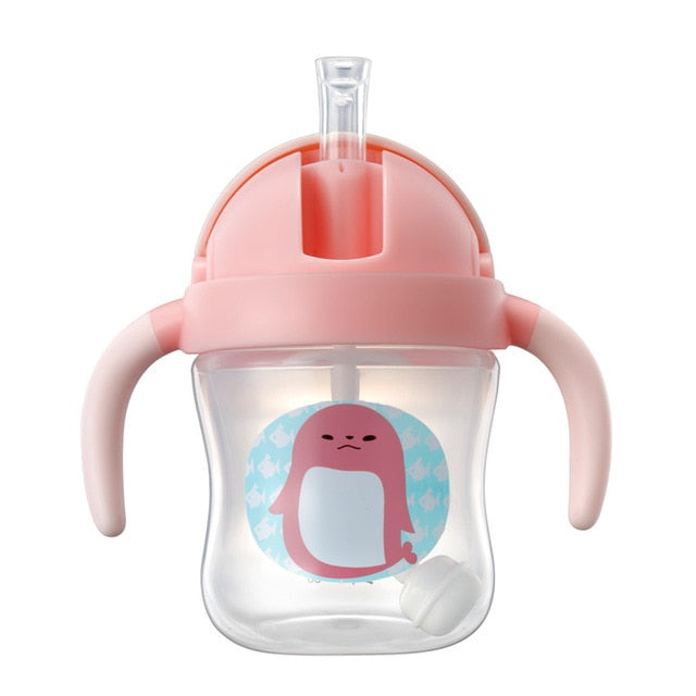 Baby Water Bottle Hot-Sale PP Non-Spill Straw Cup - KickersPlanet