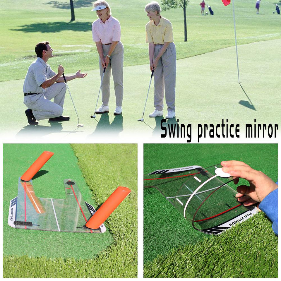 Coach Mirror Golf Swing Trainer With Six Strike Poles And Bag - KickersPlanet