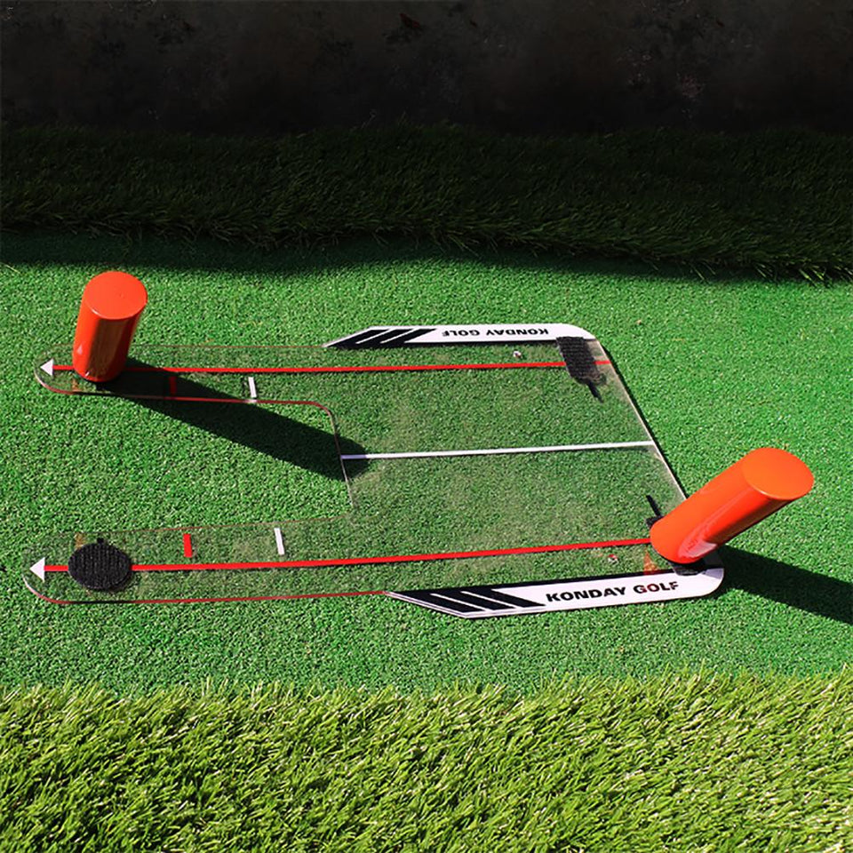 Coach Mirror Golf Swing Trainer With Six Strike Poles And Bag - KickersPlanet