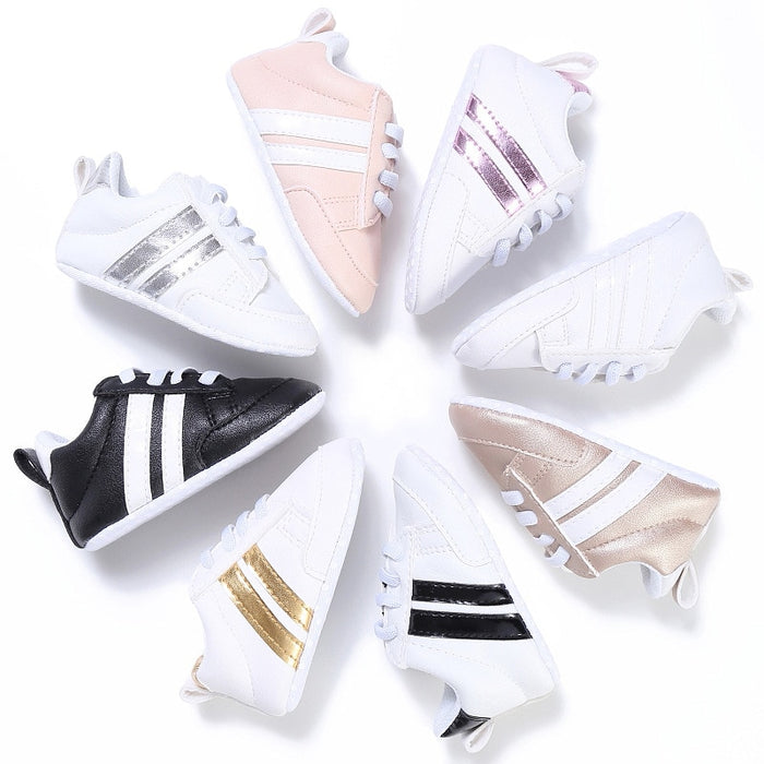 Newborn Baby Pu Leather Shoes Sports Sneakers - KickersPlanet