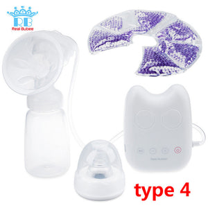 Real Bubee Single/Double Electric Breast Pump With Milk Bottle - KickersPlanet