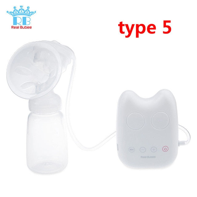 Real Bubee Single/Double Electric Breast Pump With Milk Bottle - KickersPlanet