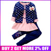 Kids Spring Baby Girls Clothing Sets Wave Point - KickersPlanet