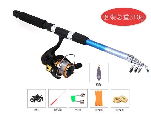 Telescopic Fishing Rods Carbon Spinning Rod Suit 12 in One Freshwater - KickersPlanet