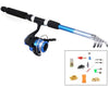 Telescopic Fishing Rods Carbon Spinning Rod Suit 12 in One Freshwater - KickersPlanet